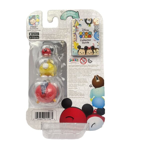 Disney tsum tsum 3 Figure Pack Series 3 Mickey Miss Bunny Lago - Picture 6 of 6